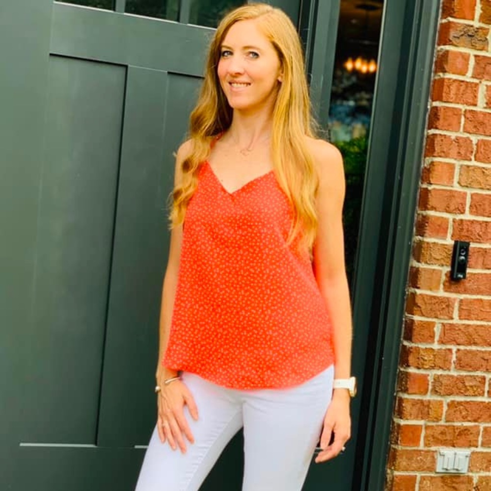 New! Coral Cami top by Active USA. Size Small